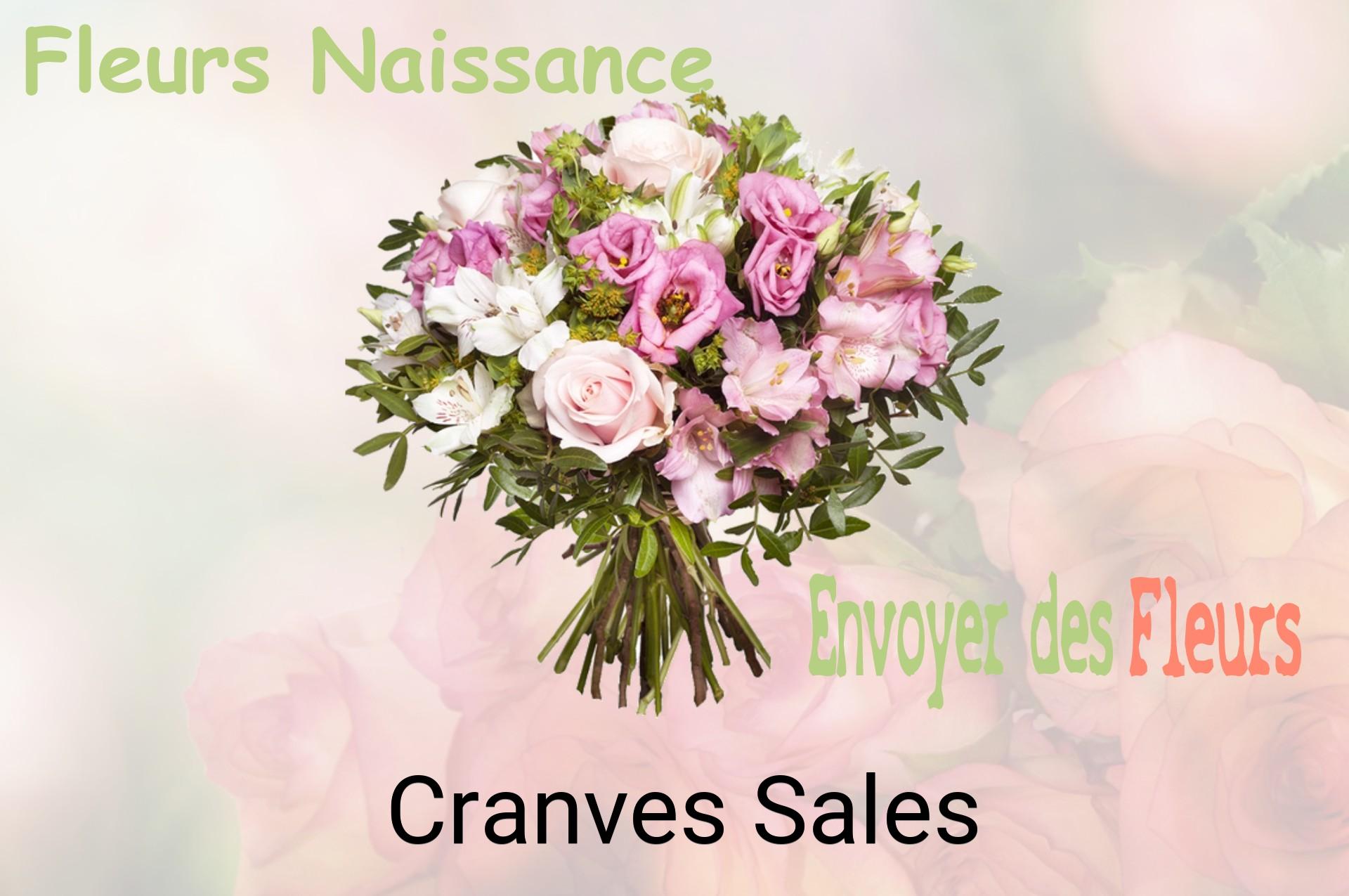 Bouquet de fleurs de naissance livré à Cranves-Sales